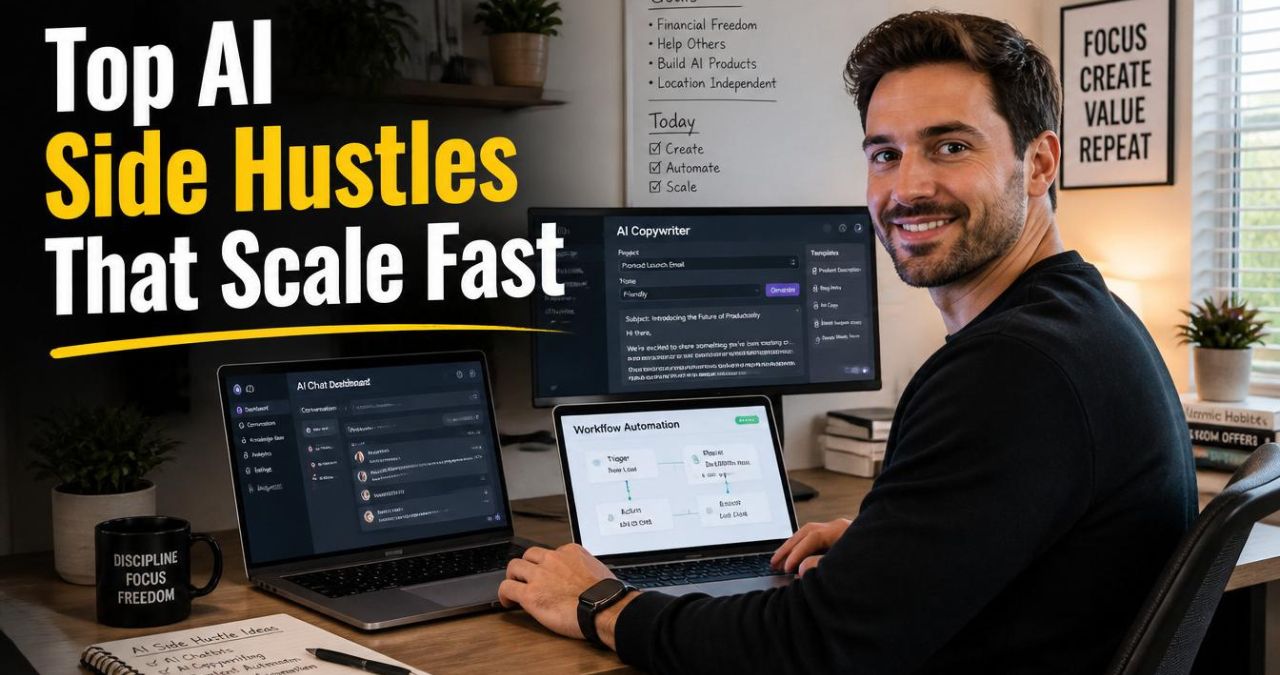 Profitable AI side hustles and online business opportunities in 2026